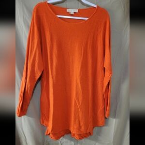 Michael Kors Women's  Long Sleeve Shirt (Size L) Orange